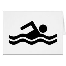 Swimming Greeting Card