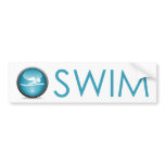 Swimming Icon Bumpersticker