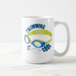 SWIMMING IS COOL MUGS