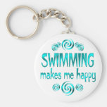 Swimming Makes Me Happy Key Chains