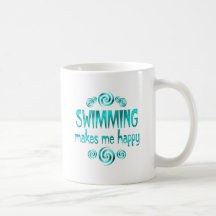 Swimming Makes Me Happy Mug