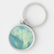Swimming Manatee Keychain