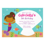 Swimming Mermaid Birthday Invitation