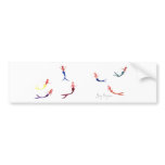 Swimming Mermaids Bumper Sticker bumper stickers