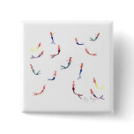 Swimming Mermaids Button