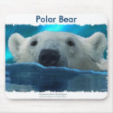 SWIMMING POLAR BEAR mousepads