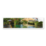 Swimming pool in a tropical resort bumper stickers
