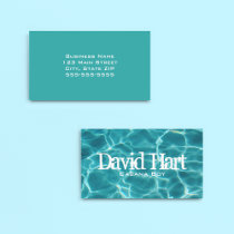 Swimming Pool Profile Card business cards
