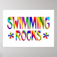 SWIMMING ROCKS POSTER