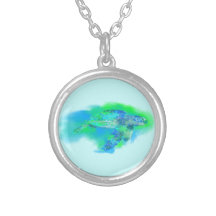 Swimming Sea Turtle Necklace