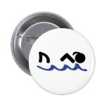 swimming shark girl buttons