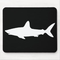 Swimming Shark Mouse Pads