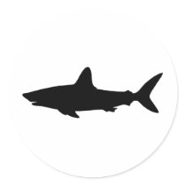 Swimming Shark Sticker