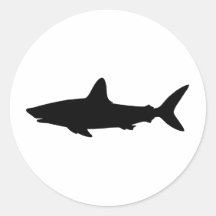 Swimming Shark Sticker