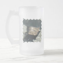 Swimming Stingray Frosted Beer Mug