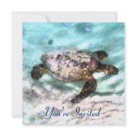 Swimming Turtle Invitations