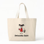 Swimsuits Suck! Tote bags