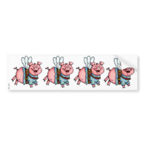 swine flew scrapbook sticker