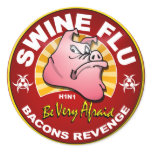 Swine Flu - Bacons Revenge! stickers