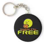 Swine Flu Free keychains