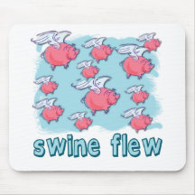 Swine Flu Humour Products Mouse Mats