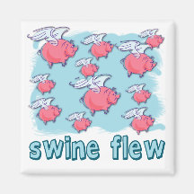 Swine Flu Humour Products Refrigerator Magnet