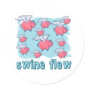 Swine Flu Humour Products stickers