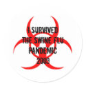 SWINE FLU PANDEMIC stickers