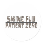 swine flu patient zero stickers