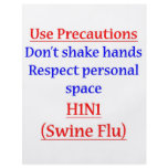 Swine Flu Precautions flyers