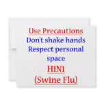 Swine Flu Precautions invitations