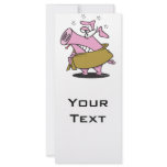 swine flu sick pig cartoon rack cards