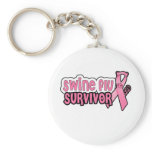 Swine Flu Survivor keychains