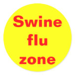 Swine flu zone stickers