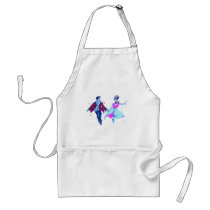 swing dancer pink poodle skirt saddle shoes apron