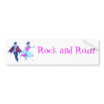 swing dancer pink poodle skirt saddle shoes bumper stickers