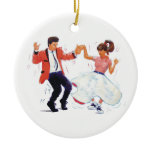 swing dancer poodle skirt & saddle shoes ornaments
