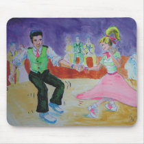 Swing Dancing on saturday night Mouse Pad