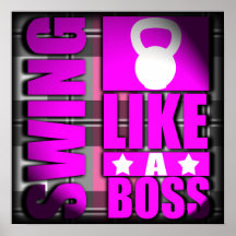 Swing Like a Boss - Elite Fitness Poster