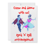 swing rock and roll dance invitation