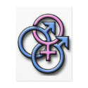 SWINGERS SYMBOL MFM COLOR postcards