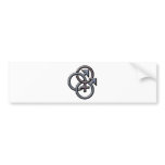 SWINGERS SYMBOL MFM GRAY bumper stickers