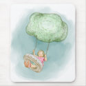 Swinging from the clouds mousepads