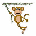 swinging monkey photo sculptures