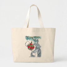 Swinging Ornament Tote Bags