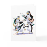 sWiNgInG pEnGuInS Greeting Cards