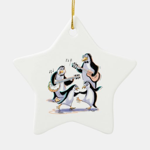 SwInGiNg PeNgUiNs Christmas Tree Ornament