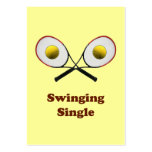 Swinging Single Tennis business cards