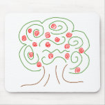 Swirl Apple Tree Mousepad