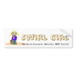 Swirl Girl Bumper Sticker bumper stickers